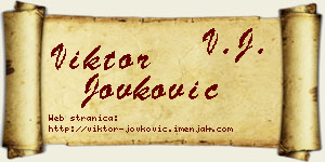 Viktor Jovković vizit kartica